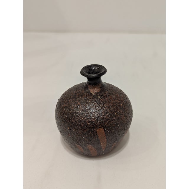 James Berloff Studio Pottery Drip-Glazed Bud Vase For Sale - Image 4 of 6