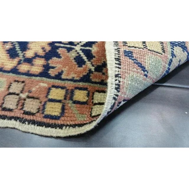 1900 - 1909 Early 20th Century Antique Caucasian Handmade Rug - 3′7″ × 5′6″ - Size Cat. 3x5 4x6 For Sale - Image 5 of 6