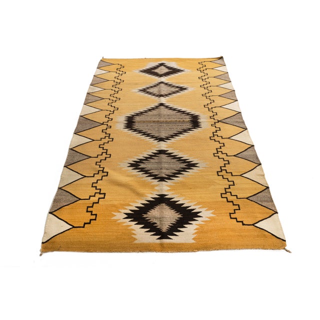 Vintage Navajo Style Rug 3'10 X 5'9 For Sale In New York - Image 6 of 11