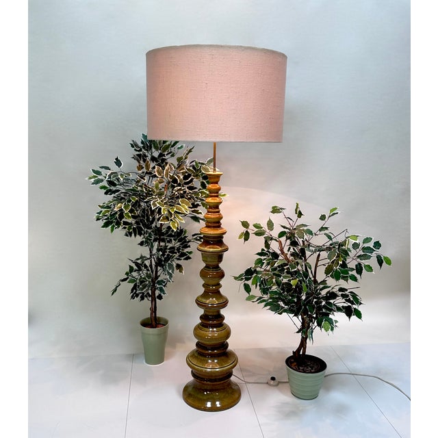 Large Sculptural Glazed Ceramic Floor Lamp from Kaiser-Leuchten, 1960s For Sale - Image 17 of 18