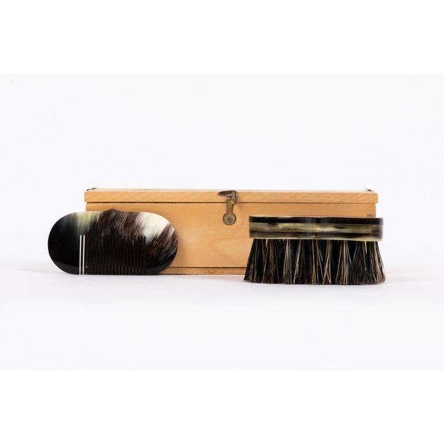 Carl Auböck Box with Comb and Brush by Carl Auböck, Austria, 1960s For Sale - Image 4 of 5