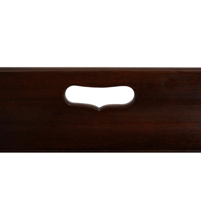 1970s Kittinger Williamsburg-Style Mahogany Tray-Top Table For Sale - Image 9 of 11