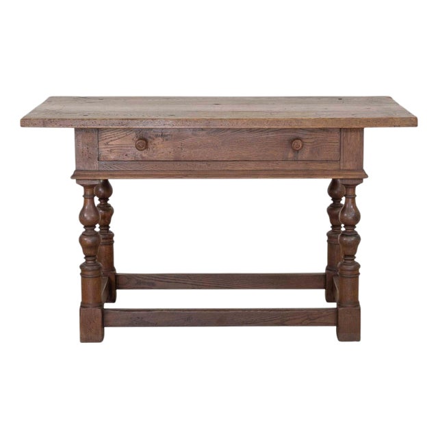 18th Century Italian Elm Console Table For Sale