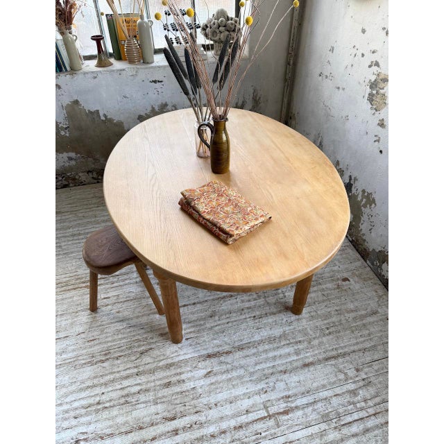 Oval Oak Farmhouse Table, 1960s For Sale - Image 18 of 18