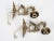 1950s 1950s Spanish Gothic Revival Brass Dragon Wall Sconces With Opal Glass Shades - A Pair For Sale - Image 5 of 9