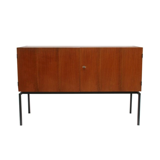 Sideboard in Walnut on Metal Legs, 1965 For Sale - Image 11 of 11