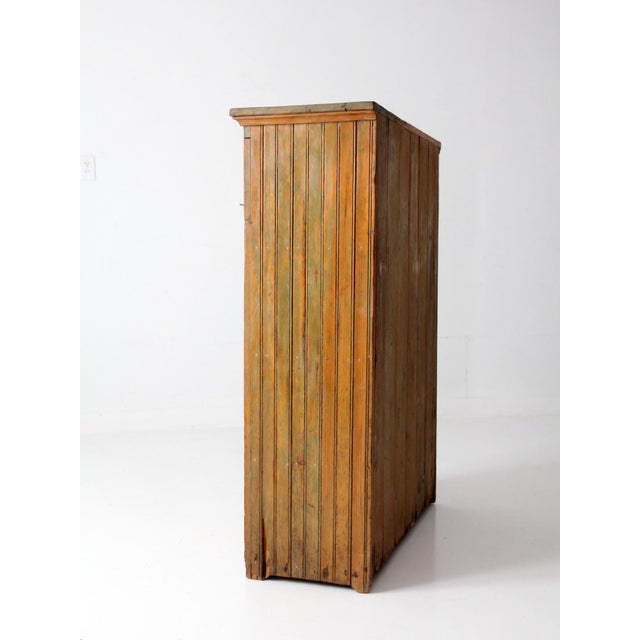 Antique Beadboard Country Cupboard Cabinet For Sale - Image 14 of 18