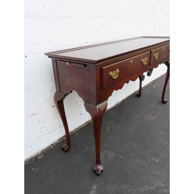 Statton Trutype Americana Long Narrow Library Console Entry Table 6391 For Sale - Image 17 of 18