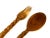 Late 20th Century Hand Carved Wooden Serving/Decorative Spoon & Fork For Sale - Image 5 of 6