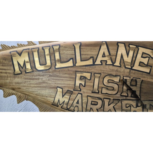 Carved Tuna Fish Trade Sign For Sale - Image 10 of 12