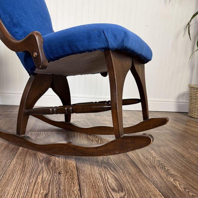 Vintage Victorian-Revival Parlor Rocking Chair For Sale In Salt Lake City - Image 6 of 11
