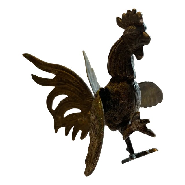 Silver Metal Rooster, 1920s-1940s For Sale