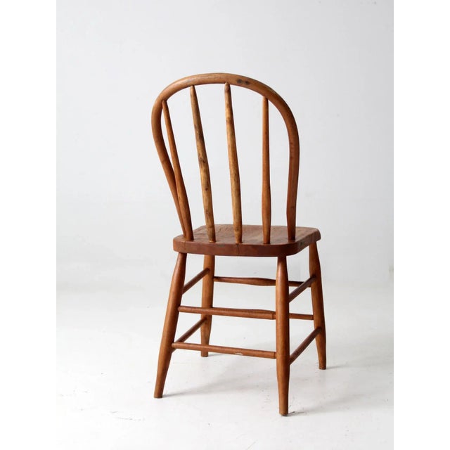 Antique Farmhouse Windsor Chair For Sale - Image 9 of 12