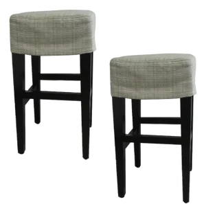 Pair of Custom Slipcovered Counter Stools