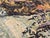 This rug features an abstract design attributed to the color palette and composition of Volcan fosforescente, a 1969...
