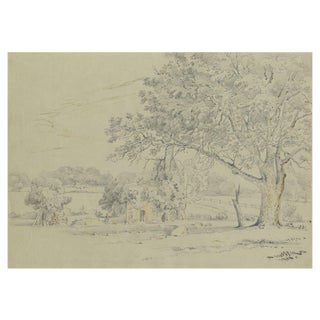 Monro, Ruins of the Old Quarr Abbey, Ryde, Isle of Wight, 1839, Graphite Drawing For Sale