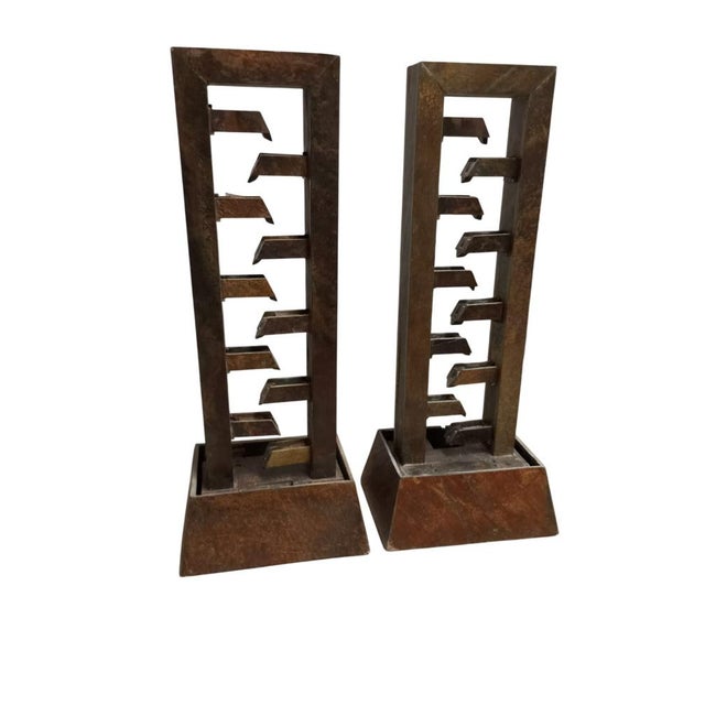 French Modern Slate Stone Fountains, 2000s, Set of 2 For Sale - Image 14 of 15