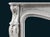 Rococo French Louis XV Rococo Style Carrara Marble Fireplace Surround For Sale - Image 3 of 5