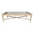 Mid Century Silver Leaf Coffee Table For Sale