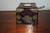 Brown Mid 20th Century Chinese Mahogany and Brass Trinket Lock Box With Inlay For Sale - Image 8 of 8