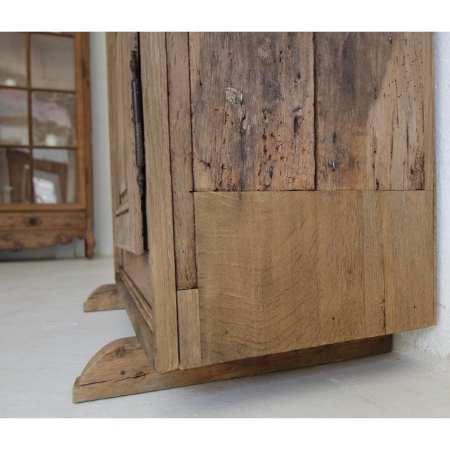 19th Century Primitive Oak Cupboard For Sale - Image 10 of 18