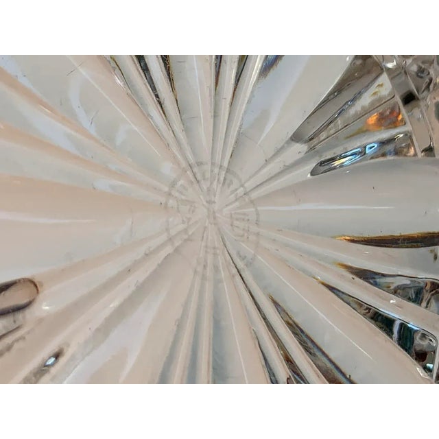 Hollywood Regency Pair of Vintage Baccarat "Rosace" Pattern Crystal Wine Coasters For Sale - Image 3 of 5