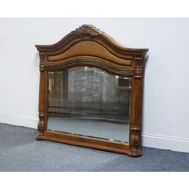 KEVIN CHARLES Cherry Contemporary Traditional Empire Style 49" Arched Mirror 46.75" High 49" Wide 5" Deep We specialize in...