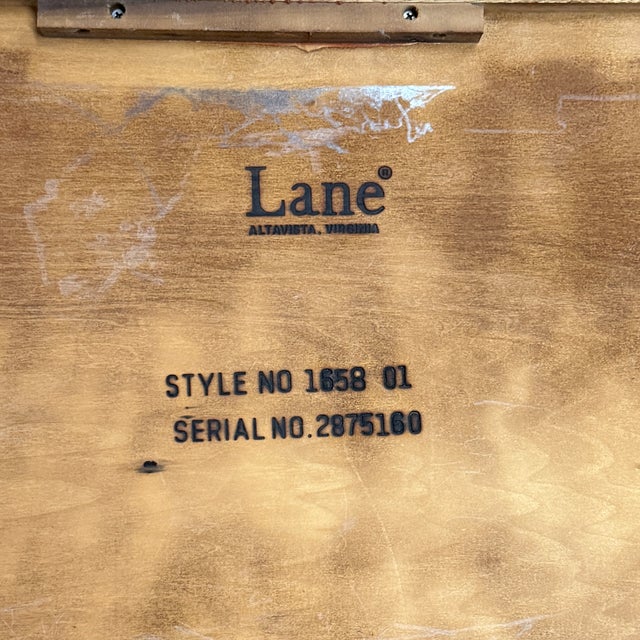 Wood 1960s Mid-Century Modern Lane Oak/Maple/Walnut Coffee Table • Marked With Serial # For Sale - Image 7 of 10