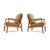 1960s Vintage Danish Teak and Leather Lounge Chairs by Ole Wanscher for France & Søn, 1960, Set of 2 For Sale - Image 5 of 11