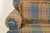 Harden Furniture English Country Plaid Upholstered Lounge Chair With Ottoman For Sale - Image 9 of 15