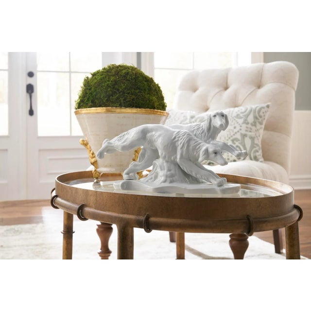 Transitional Chelsea House Gold Bamboo Cocktail Table For Sale - Image 3 of 4