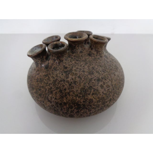 Vintage Studio Ceramic Mushroom Vase, Germany, 1960s For Sale - Image 10 of 12