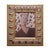 Brown-toned abstract contemporary figurative painting by Houston, TX artist Scott Woodard. The painting depicts a bald man...