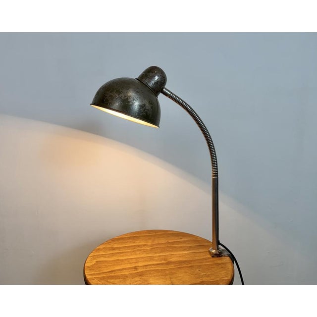 Industrial Workshop Gooseneck Table Lamp, 1960s For Sale - Image 16 of 18
