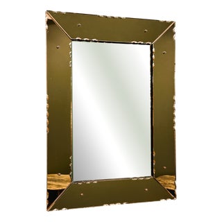 Vintage French Mirror with Sculpted Edge Details, 1940s For Sale
