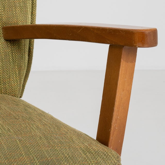 Pair of Mid-Century Modern Upholstered Armchairs, Antique, Denmark, 20th Century For Sale - Image 11 of 13