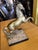 Brass Horse Statue on Marble For Sale In West Palm - Image 6 of 8