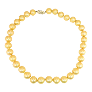 Vintage 1940s South Seas Glass Pearl Necklace