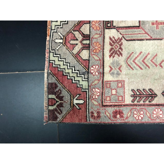 Red Anatolian Farm House Oushak Rug For Sale - Image 8 of 10
