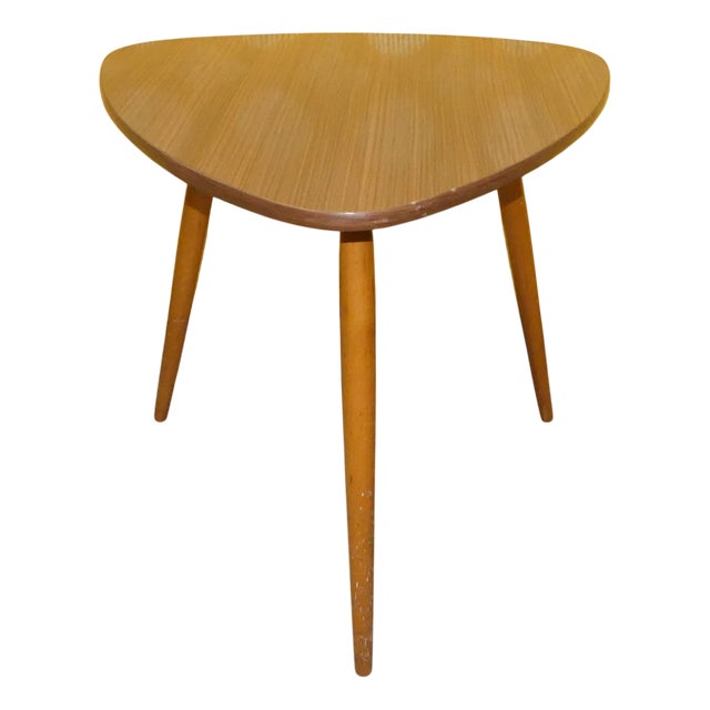 Teak Look Resopal Cocktail Table, 1960s For Sale