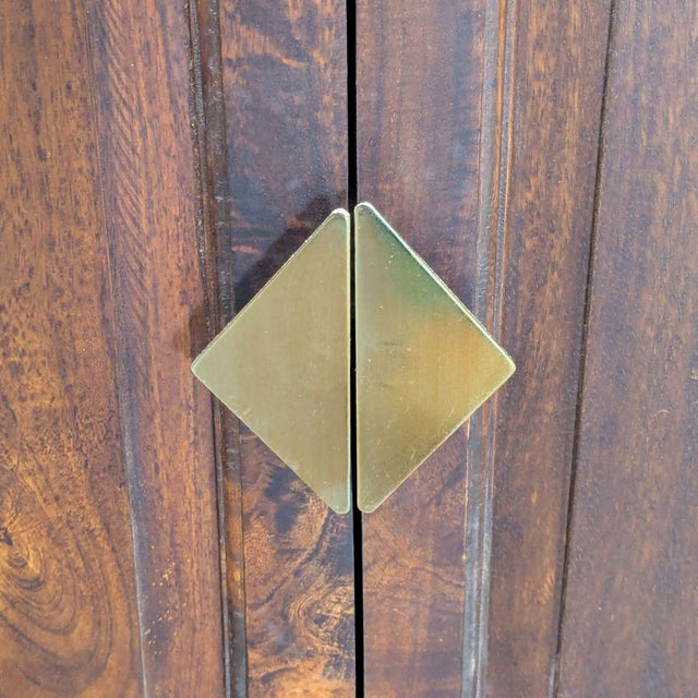 17 Stories Zamora Two Door Wine Bar Cart For Sale - Image 9 of 11