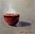 Slow Rise by Eric G. Thompson | Oil Painting of a steaming bowl on a silver leaf panel For Sale