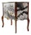 1950s Rococo Chest With Feather Design and Marble Top For Sale