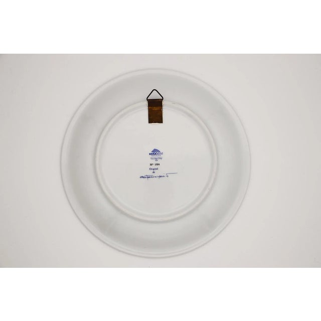 1970s Portuguese Modernist Porcelain Wall Plate, Vista Alegre, Portugal For Sale - Image 9 of 11