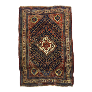 Antique Persian Qashqai Rug 4’11" X 7’4"