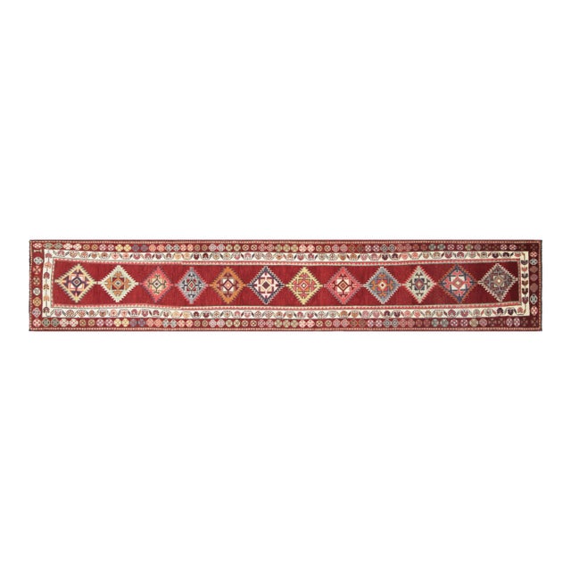 1960s Turkish Oushak Runner For Sale