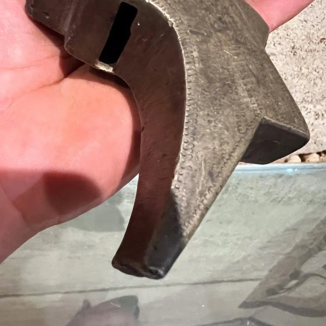 Metal 1900s Decorative Antique Brass Fish Lock Korea For Sale - Image 7 of 12