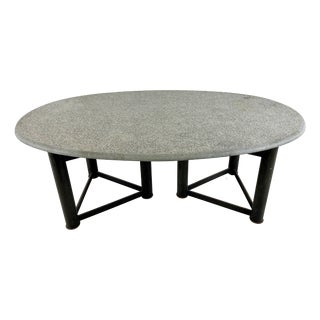 Oval Dining Table in the manner of Jan Vlug, 1970s For Sale