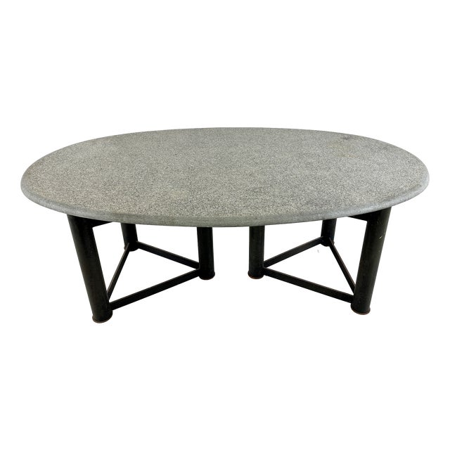 Oval Dining Table in the manner of Jan Vlug, 1970s For Sale