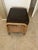 1970s Mid Century Wicker or Rattan Ottoman With Seat Cushion For Sale - Image 11 of 12